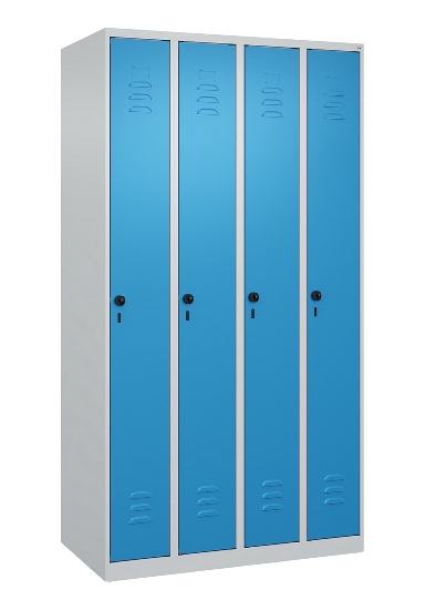 C+P Spind Classic PLUS 080000-19 bodenstehend 1 Abt. 250mm Drehriegel (HxBxT) 1850x250x500mm 7016/7035