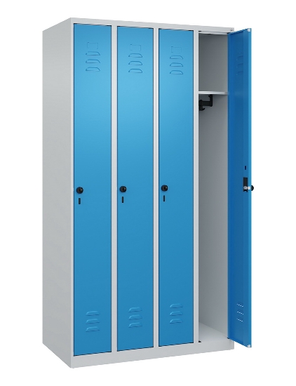 C+P Spind Classic PLUS 080000-19 bodenstehend 1 Abt. 250mm Drehriegel (HxBxT) 1850x250x500mm 7016/7035