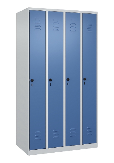 C+P Spind Classic PLUS 080000-19 bodenstehend 1 Abt. 250mm Drehriegel (HxBxT) 1850x250x500mm 7016/7035