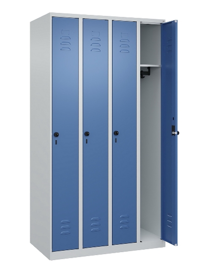 C+P Spind Classic PLUS 080000-19 bodenstehend 1 Abt. 250mm Drehriegel (HxBxT) 1850x250x500mm 7016/7035