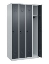 C+P Spind Classic PLUS 080000-19 bodenstehend 1 Abt. 250mm Drehriegel (HxBxT) 1850x250x500mm 7016/7035