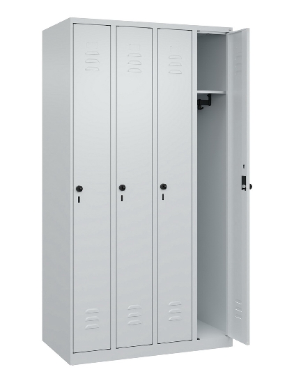 C+P Spind Classic PLUS 080000-19 bodenstehend 1 Abt. 250mm Drehriegel (HxBxT) 1850x250x500mm 7016/7035