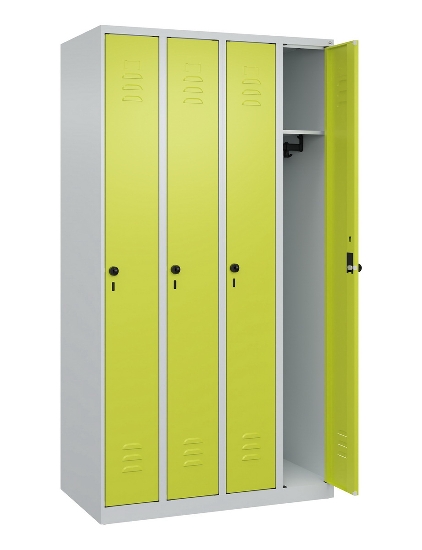 C+P Spind Classic PLUS 080000-19 bodenstehend 1 Abt. 250mm Drehriegel (HxBxT) 1850x250x500mm 7016/7035