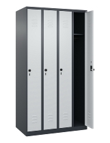 C+P Spind Classic PLUS 080000-19 bodenstehend 1 Abt. 250mm Drehriegel (HxBxT) 1850x250x500mm 7016/7035
