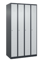 C+P Spind Classic PLUS 080000-19 bodenstehend 1 Abt. 250mm Drehriegel (HxBxT) 1850x250x500mm 7016/7035