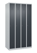 C+P Spind Classic PLUS 080000-19 bodenstehend 1 Abt. 250mm Drehriegel (HxBxT) 1850x250x500mm 7016/7035