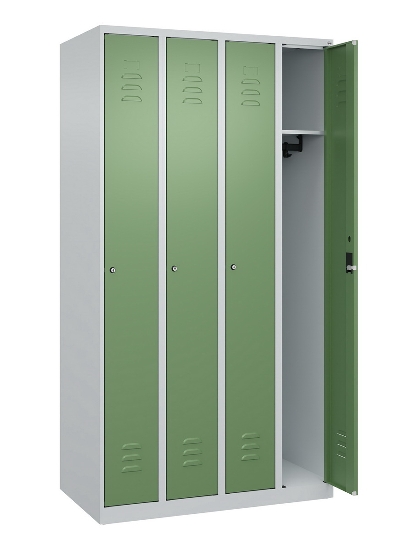 C+P Spind Classic PLUS 080000-19 bodenstehend 1 Abt. 250mm Drehriegel (HxBxT) 1850x250x500mm 7016/7035