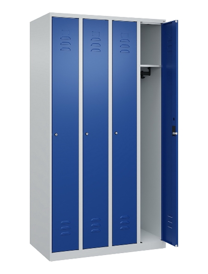 C+P Spind Classic PLUS 080000-19 bodenstehend 1 Abt. 250mm Drehriegel (HxBxT) 1850x250x500mm 7016/7035