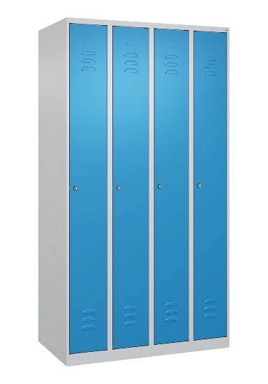 C+P Spind Classic PLUS 080000-19 bodenstehend 1 Abt. 250mm Drehriegel (HxBxT) 1850x250x500mm 7016/7035
