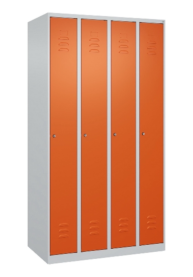 C+P Spind Classic PLUS 080000-19 bodenstehend 1 Abt. 250mm Drehriegel (HxBxT) 1850x250x500mm 7016/7035