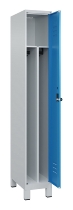 C+P Spind Classic PLUS 080010-22f mit Füßen 2 Abt.400mm Trennwand Zylinderschloss (HxBxT) 1950x800x500mm 7016/7016