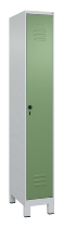 C+P Spind Classic PLUS 080010-22f mit Füßen 2 Abt.400mm Trennwand Zylinderschloss (HxBxT) 1950x800x500mm 7016/7016
