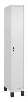 C+P Spind Classic PLUS 080010-22f mit Füßen 2 Abt.400mm Trennwand Zylinderschloss (HxBxT) 1950x800x500mm 7016/7016