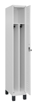 C+P Spind Classic PLUS 080010-22f mit Füßen 2 Abt.400mm Trennwand Zylinderschloss (HxBxT) 1950x800x500mm 7016/7016