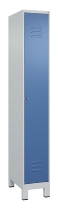 C+P Spind Classic PLUS 080010-22f mit Füßen 2 Abt.400mm Trennwand Zylinderschloss (HxBxT) 1950x800x500mm 7016/7016