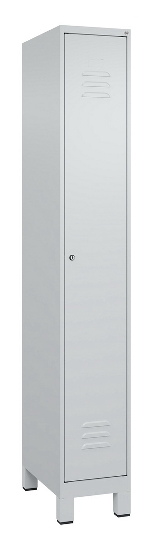 C+P Spind Classic PLUS 080010-22f mit Füßen 2 Abt.400mm Trennwand Zylinderschloss (HxBxT) 1950x800x500mm 7016/7016