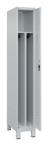 C+P Spind Classic PLUS 080010-22f mit Füßen 2 Abt.400mm Trennwand Zylinderschloss (HxBxT) 1950x800x500mm 7016/7016