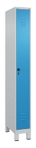 C+P Spind Classic PLUS 080010-39 mit Füßen 3 Abt. 250mm Zylinderschloss (HxBxT) 1950x750x500mm 7016/7016