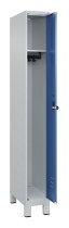 C+P Spind Classic PLUS 080010-39 mit Füßen 3 Abt. 250mm Zylinderschloss (HxBxT) 1950x750x500mm 7016/7016
