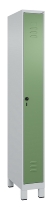C+P Spind Classic PLUS 080010-39 mit Füßen 3 Abt. 250mm Zylinderschloss (HxBxT) 1950x750x500mm 7016/7016