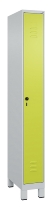 C+P Spind Classic PLUS 080010-39 mit Füßen 3 Abt. 250mm Zylinderschloss (HxBxT) 1950x750x500mm 7016/7016