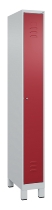 C+P Spind Classic PLUS 080010-39 mit Füßen 3 Abt. 250mm Zylinderschloss (HxBxT) 1950x750x500mm 7016/7016