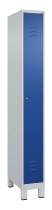 C+P Spind Classic PLUS 080010-39 mit Füßen 3 Abt. 250mm Zylinderschloss (HxBxT) 1950x750x500mm 7016/7016