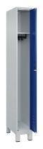 C+P Spind Classic PLUS 080010-39 mit Füßen 3 Abt. 250mm Zylinderschloss (HxBxT) 1950x750x500mm 7016/7016