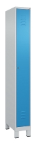 C+P Spind Classic PLUS 080010-39 mit Füßen 3 Abt. 250mm Zylinderschloss (HxBxT) 1950x750x500mm 7016/7016