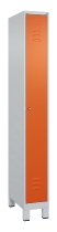 C+P Spind Classic PLUS 080010-39 mit Füßen 3 Abt. 250mm Zylinderschloss (HxBxT) 1950x750x500mm 7016/7016