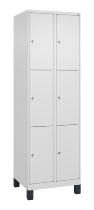 C+P Schließfachschrank Classic PLUS, Füße, 3 Abteile, 1950x900x500mm, 7016/7016