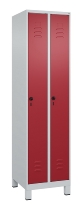 C+P Spind Classic PLUS 080010-39 mit Füßen 3 Abt. 250mm Zylinderschloss (HxBxT) 1950x750x500mm 7016/7016