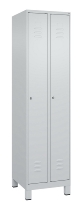 C+P Spind Classic PLUS 080010-39 mit Füßen 3 Abt. 250mm Zylinderschloss (HxBxT) 1950x750x500mm 7016/7016