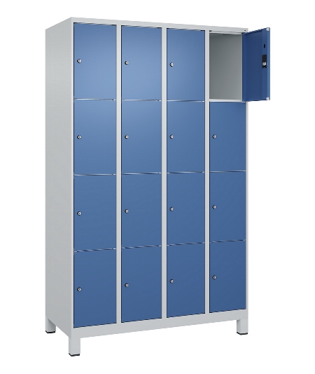 C+P Schließfachschrank Classic PLUS, 2 Abteile, 1850x800x500mm, 7035/2004