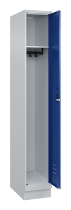 C+P Spind Classic PLUS 1-Abteil 300mm breit Sockel Zylinder (HxBxT) 1850x300x500mm 7035/5010