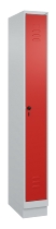 C+P Spind Classic PLUS 080020-39 mit Sockel 3 Abt. 250mm Drehriegel (HxBxT) 1950x750x500mm 7035/3003