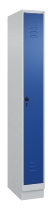 C+P Spind Classic PLUS 080020-39 mit Sockel 3 Abt. 250mm Drehriegel (HxBxT) 1950x750x500mm 7035/3003