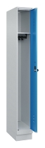 C+P Spind Classic PLUS 080020-39 mit Sockel 3 Abt. 250mm Drehriegel (HxBxT) 1950x750x500mm 7035/3003