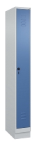 C+P Spind Classic PLUS 080020-39 mit Sockel 3 Abt. 250mm Drehriegel (HxBxT) 1950x750x500mm 7035/3003