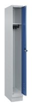 C+P Spind Classic PLUS 080020-39 mit Sockel 3 Abt. 250mm Drehriegel (HxBxT) 1950x750x500mm 7035/3003