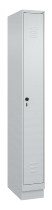 C+P Spind Classic PLUS 080020-39 mit Sockel 3 Abt. 250mm Drehriegel (HxBxT) 1950x750x500mm 7035/3003