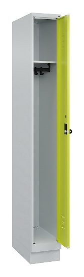 C+P Spind Classic PLUS 080020-39 mit Sockel 3 Abt. 250mm Drehriegel (HxBxT) 1950x750x500mm 7035/3003