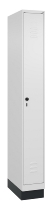 C+P Spind Classic PLUS 080020-39 mit Sockel 3 Abt. 250mm Drehriegel (HxBxT) 1950x750x500mm 7035/3003