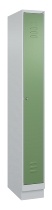 C+P Spind Classic PLUS 080020-39 mit Sockel 3 Abt. 250mm Drehriegel (HxBxT) 1950x750x500mm 7035/3003