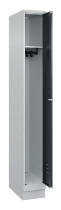 C+P Spind Classic PLUS 080020-39 mit Sockel 3 Abt. 250mm Drehriegel (HxBxT) 1950x750x500mm 7035/3003