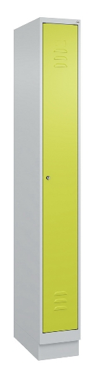 C+P Spind Classic PLUS 080020-39 mit Sockel 3 Abt. 250mm Drehriegel (HxBxT) 1950x750x500mm 7035/3003