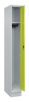 C+P Spind Classic PLUS 080020-39 mit Sockel 3 Abt. 250mm Drehriegel (HxBxT) 1950x750x500mm 7035/3003