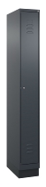 C+P Spind Classic PLUS 080020-39 mit Sockel 3 Abt. 250mm Drehriegel (HxBxT) 1950x750x500mm 7035/3003