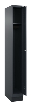 C+P Spind Classic PLUS 080020-39 mit Sockel 3 Abt. 250mm Drehriegel (HxBxT) 1950x750x500mm 7035/3003