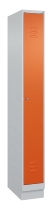 C+P Spind Classic PLUS 080020-39 mit Sockel 3 Abt. 250mm Drehriegel (HxBxT) 1950x750x500mm 7035/3003